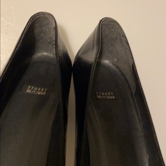 Stuart Weitzman Black Kitten Heel w/ Bow Detail - Picture 7 of 7